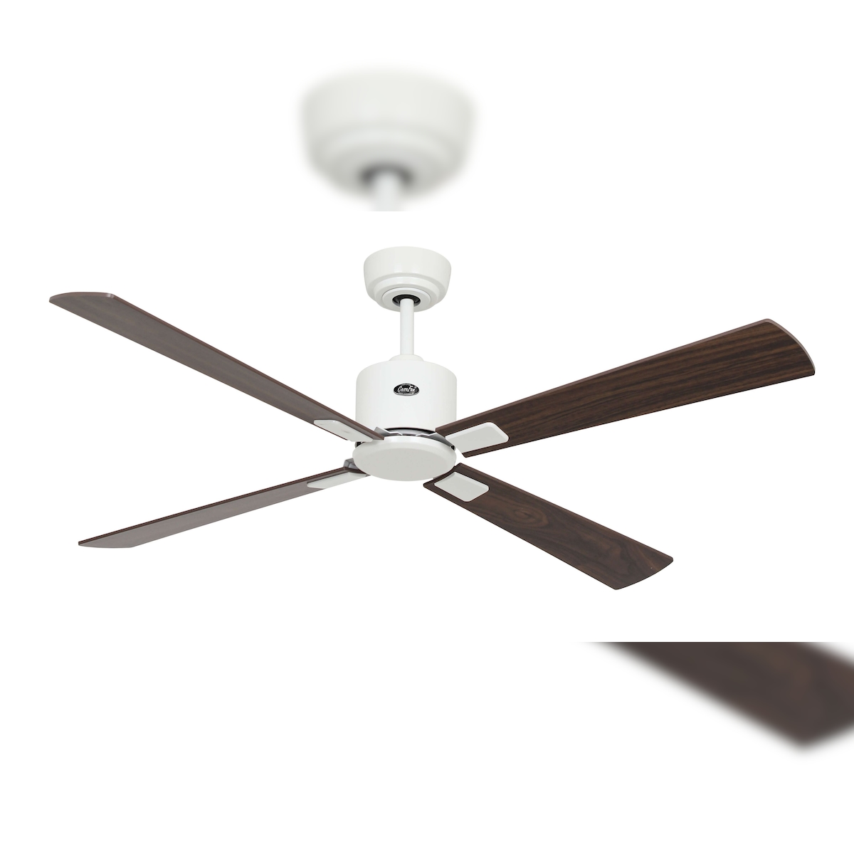 CasaFan ECO NEO III 132 cm Deckenventilator mit WLAN, 943212 W, weißer Motor / umkehrbare Flügel aus Kirsche und Walnuss Image