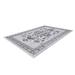 Gray 75 x 51 x 0.4 in Area Rug - Bungalow Rose Rectangle Hisela Area Rug w/ Non-Slip Backing Cotton | 75 H x 51 W x 0.4 D in | Wayfair