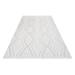 White 119 x 79 x 0.4 in Area Rug - Hokku Designs Rectangle Huxtyn Area Rug w/ Non-Slip Backing Polyester | 119 H x 79 W x 0.4 D in | Wayfair