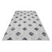 Gray 178 x 63 x 0.4 in Area Rug - Latitude Run® Josmine Area Rug w/ Non-Slip Backing Polyester | 178 H x 63 W x 0.4 D in | Wayfair