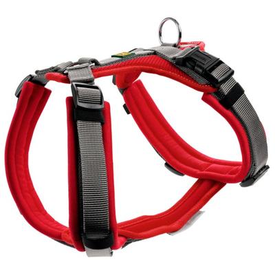 Hunter - Maldon Up - Hundegeschirr Gr M/L rot/grau