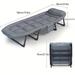 1pc Portable Folding Bed, Patio Recliner, Outdoor Foldable Lounge Chair, Suitable For Traveling, Camping, Garden, Backyard, Poolside, Balcony.
