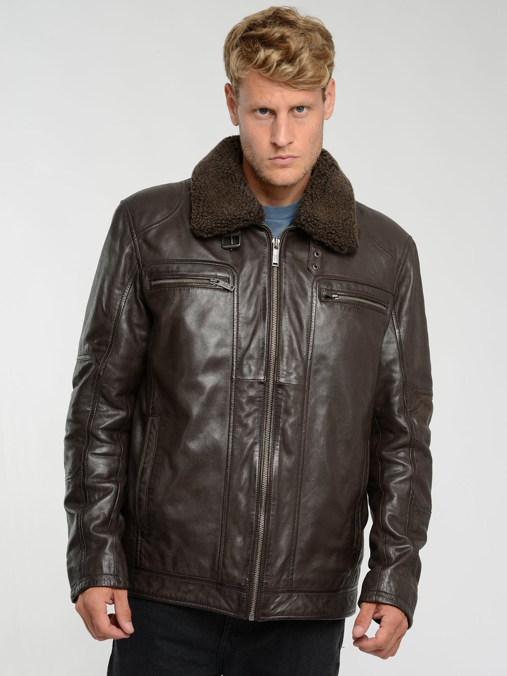 JCC Lederjacke Herren braun, 48 Image