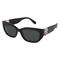 Polo Ralph Lauren 0RL8222 Damen-Sonnenbrille Vollrand Cateye Metall-Gestell, Schwarz