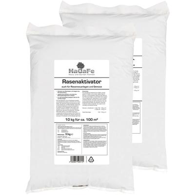 HaGaFe Rasenaktivator & Bodenaktivator m. Tonmineralien Algenkalk Urgesteinsmehl 20kg (2 x 10 kg)