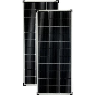 Solartronics - 140 Watt Mono Solarmodule 2 Stück 10 Busbars 210mm Zellformat Solarpanel