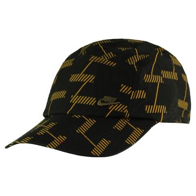 Nike Fusion Grafik Logo Schwarz Gelb Einstellbare Herrenmütze 253453 010 Image