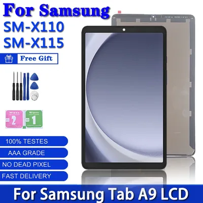 8.7 inch For Samsung Tab A9 SM-X110 SM-X115 LCD Display Touch Screen Digitizer Glass Panel Assembly