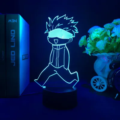 Japanese Anime Jujutsu Kaisen Led Acrylic Stand Satoru Gojo Ryomen Sukuna Fushiguro Megumi Action