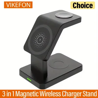 3 In 1 Magnetic Wireless Charger Stand for iPhone 15 14 13 12 Pro Max Apple Watch 1-8 AirPods