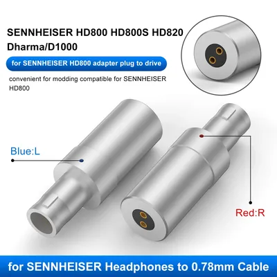 OKCSC Headphone Converter 0.78mm/MMCX/Dual 3.5mm Female Jack for SENNHEISER HD800 HD800S HD820 Dharma/D1000 Audio Jack Adapter