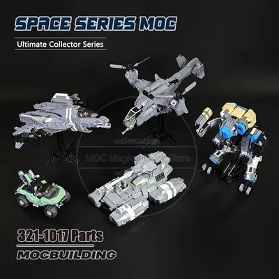 Raumflug zeug Falcon Moc Baustein Säbel Kämpfer Ziegel Skorpion Panzer Mantis Roboter Modell Militärs erie DIY montieren Spielzeug Geschenk Image