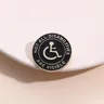 Nicht alle Behinderungen sind sichtbar Emaille Pin Pflege für Behinderung Schutz Zeichen Brosche