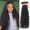 12a malaysische Deep Wave Haar bündel 100% menschliches Haar Großhandels preis jungfräuliche Haar
