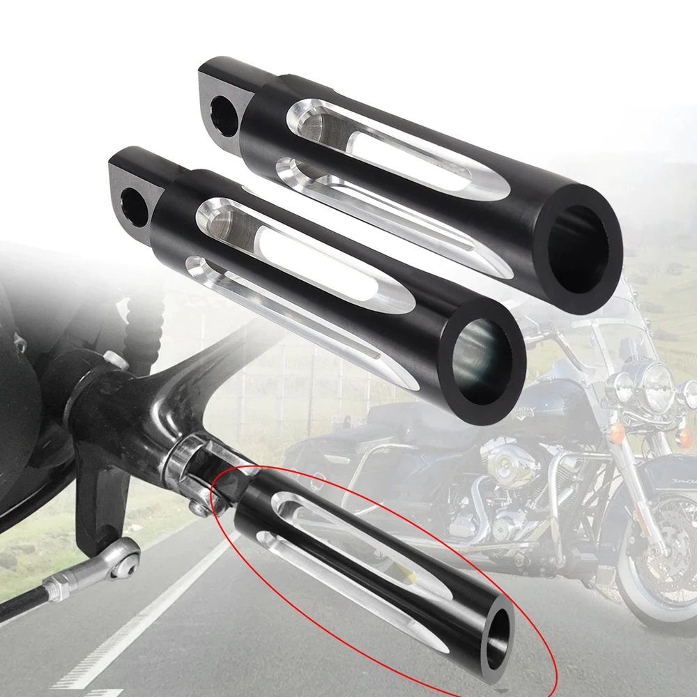 CNC Fußraste Motorrad Vorne Hinten Fußstütze Pedal Männliche Halterung Für Harley Sportster Iron 883 Touring Road King Dyna Softail Fatboy Image