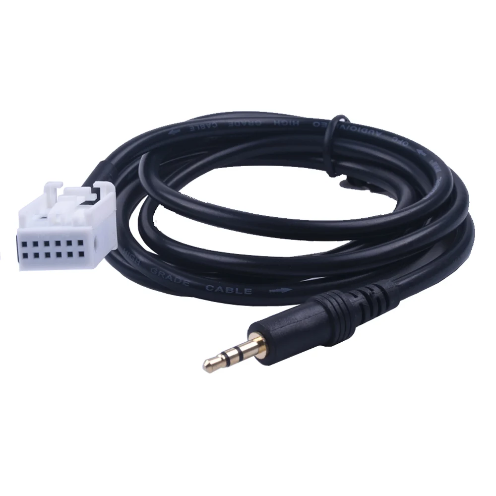 Auto 3,5 mm Audio Musik AUX Kabel Eingang Adapter für Mercedes Benz W203 C Klasse W169 W245 W203 W209 W164 Image