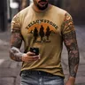 Neue Vintage-Stil Yellowstone Nationalpark drucken T-Shirts 3d Sommer Männer übergroße Kurzarm