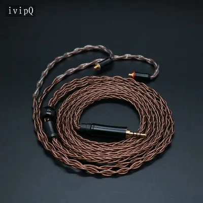 IvipQ 8 Kerne Einzigen Kristall Kupfer Kopfhörer Upgrade Kabel 2,5mm/3,5mm/4,4mm MMCX/2PIN/QDC/TFZ für ZINN Headsets FA9 C10 TINHIFI Image