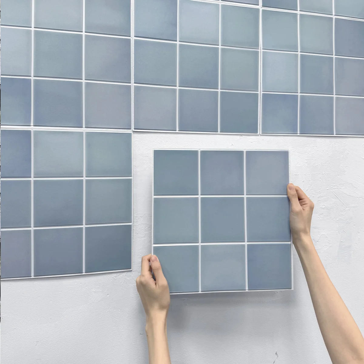 1/10 stücke 3d fliesen aufkleber, selbst klebende dekorative 3d fliesen backs plash für küche und bad, wasserdicht schimmel resistent 30x30cm