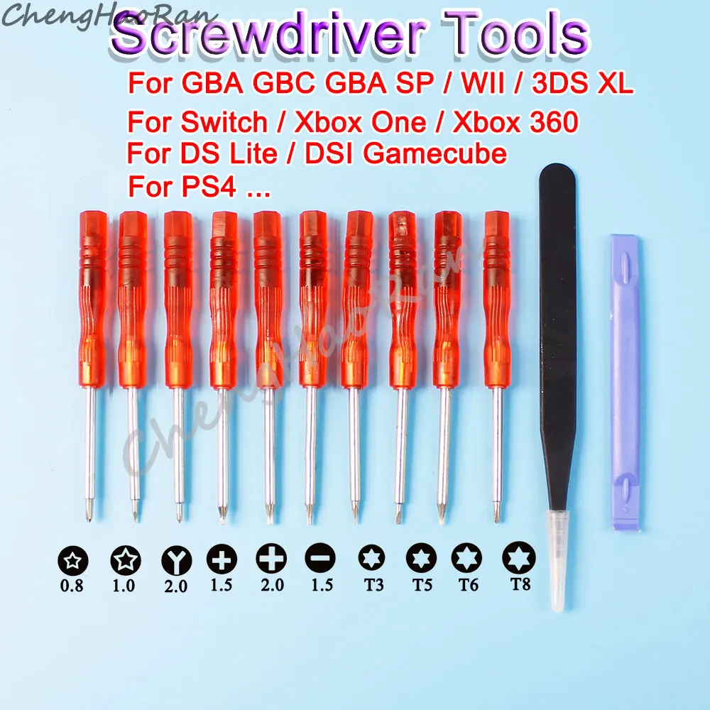 1 Satz Schraubendreher-Kit Schraubendreher für Wii GBA SP für DS Lite NDSi Xbox One 360 PS4 Triwing Reparaturwerkzeuge Image