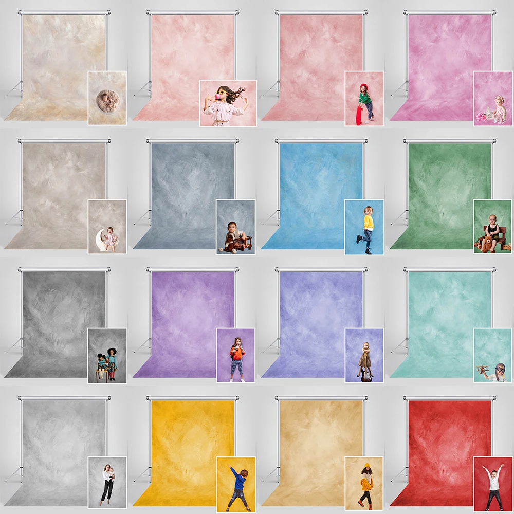 Farbverlauf Einfarbig Abstrakte Textur Hintergrund Kind Erwachsene Baby Geburtstag Kunst Porträt Hintergrund Neugeborenen Fotografie Stuido Requisiten Image