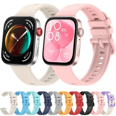 Original Silikon armband für Huawei Uhr fit 3 Band Sport Ersatz Farbe Armband Gürtel Huawei Uhr fit Image