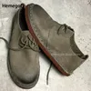 Khaki Leder Soft-Sohlen Rindsleder Freizeit schuhe für Männer Vintage britische hand gefertigte Rindsleder Sohle Herren Fahr lederschuhe