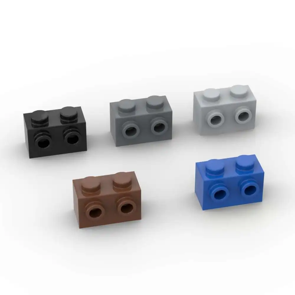 MOC 10PCS 11211 Geändert 1x2 Bausteine Kit Mit Stud Auf Seite Haus Ziegel Partikel Puzzle Idee spielzeug Kinder Geburtstag Geschenk Image