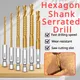 3/6Pcs Multifunction Drill Bits for Wood Hex Shank Metal Drill Bit Titanium Auger Punch Tools Hole