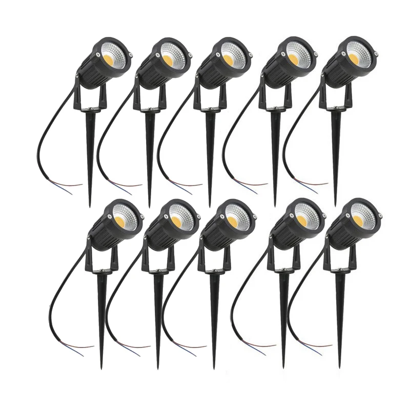 LED lampe de pelouse de jardin 5W 10W 15W extérieur Waterprof IP65 220V110V12V24V paysage Spike ampoule jardin chemin COB projecteurs de pelouse