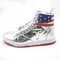 2024 MAGA President Donald Shoes Trump Gold Sneakers Mens Womens Casual Boots Road Shoes Silver High