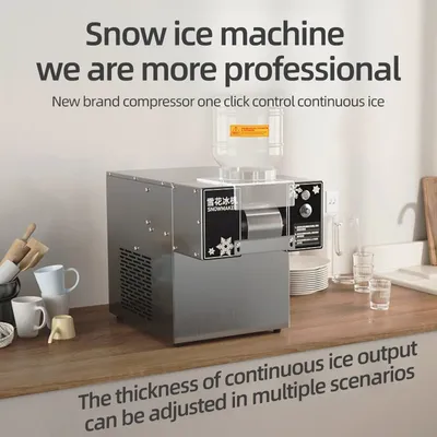 Snowflake Ice Cream Machine Commercial Ice Cream Continuous Ice Cream Machine Milk Shaved Ice Korean