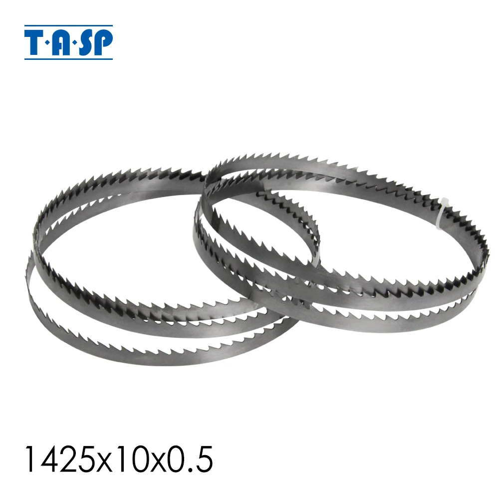 TASP 2pcs 1425mm Band Saw Blades 1425 x 10 x 0.5 mm 6 TPI Woodworking Tools for Draper Nutool Delta FOX Silverline Skip Bandsaw