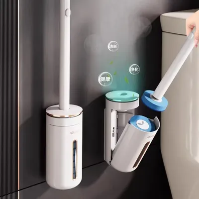 Disposable Toilet Brush Wallmounted Toilet Cleaner Replacement Head Cleaning Tool Toilet Brush WC