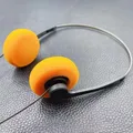 Cuffie stereo cablate on-ear Spina singola da 3,5 mm Fascia regolabile stile vintage retrò per computer lettore CD Walkman