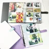 A4 Large Photo Album Idol Card Holder colori a contrasto Leather Photocard Coin Money Storage con