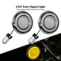 Moto Indicatori di direzione Led 1156 Proiettile Stile LED Grigio Per Harley Touring Sportster XL