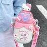 Ragazza Cute Thermos Cup Hello Kitty Altman Vacuum Cup bottiglia d'acqua di paglia di grande