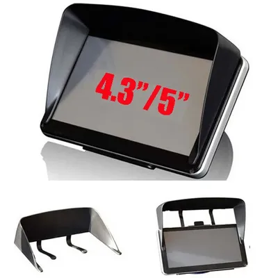 Universal 5inch / 4.3inch Car GPS Sun Shade Visor Anti Glare 4.3" 5" Shield Cover Blind For Garmin Nuvi TomTom Sat Nav