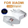 Caricabatterie da parete veloce Turbo da 120W 6A per Xiaomi 11 12 Lite 13T 14 Ultra Redmi Note 11T 12T 13 Pro POCO F4 X5 cavo di ricarica USB tipo C
