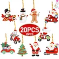 10/20 pz decorazioni natalizie ciondolo pittura diamante trapano a forma speciale 5D fai da te ornamento appeso Spot trapano cartone animato singolo lato