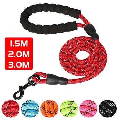 150/200/300CM Strong Leashes for Dogs Soft Handle Dog Leash Reinforced Leash for Small Medium Large