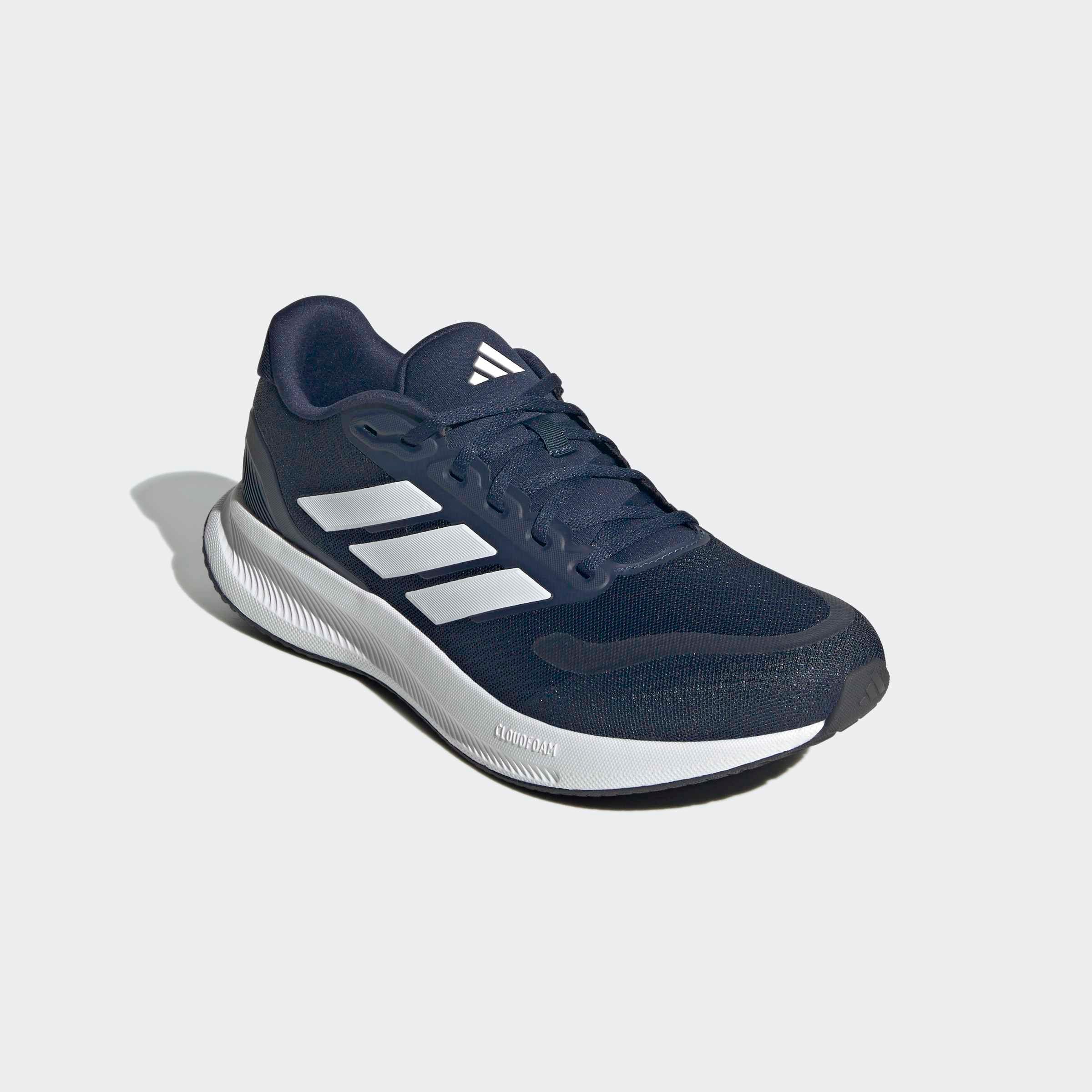 Laufschuh ADIDAS PERFORMANCE "RUNFALCON 5", Damen, Gr. 45, blau (legend ink, cloud weiß, core schwarz), Synthetik, Textil, Schuhe Laufschuh