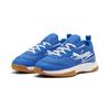 Trainingsschuh PUMA "Varion II Hallensportschuhe Jugendliche", Kinder, Gr. 35, blau (team royal weiß gum blau beige), Obermaterial: Synthetik, Textil; Futter: Textil; Innensohle: Textil; Laufsohle: Gummi, Schuhe