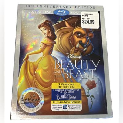 Disney Media | Beauty And The Beast 25th Anniversary Edition Disney Blue-Ray & Dvd | Color: Blue/Red | Size: Os