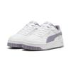 Sneaker PUMA "Carina Street Sneakers Mädchen", Kinder, Gr. 30, weiß (weiß pale plum silber lila metallic), Obermaterial: Synthetik; Futter: Textil; Innensohle: Textil; Laufsohle: Gummi, Schuhe