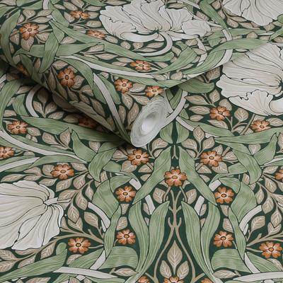 Vliestapete "Pimpernel", grün, B:0,52m L:10m, Vlies, WILLIAM MORRIS AT HOME, Tapeten, Design Tapeten Image