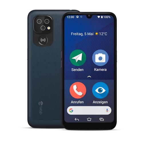 "DORO Smartphone ""8200 Secure"" Mobiltelefone blau (dunkelblau) Seniorenhandys"