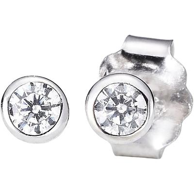Paar Ohrstecker KANGAROOS "Schmuck Geschenk Silber 925 Ohrschmuck Ohrringe Solitär, K0066E/90/03" Gr. 3, silber (silberfarben, kristallweiß, kristallweiß), Ohrringe, Damen, 3, Silber 925 (Sterlingsilber), mit Zirkonia (synth.) Image