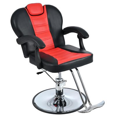 Reclining barber Chair Salon Chair for Hair Stylist with Heavy Duty Hydraulic Pump,360°Rotation,Max Load Weight 330 Lbs